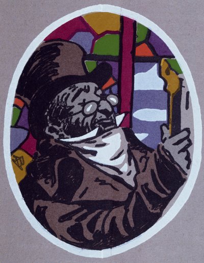 Le cousin Pons, karikatura pro román Honore de Balzac (1799-1850) od Honore de Balzac