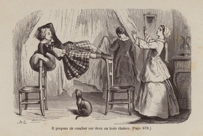 Ilustrace k filmu Un Bon Petit Diable (rytina) od Horace (after) Castelli