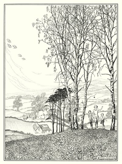 Duben (litografie) od Horace J. Knowles