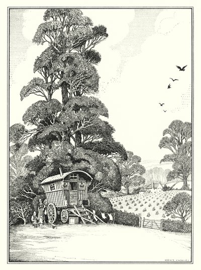Srpen (litografie) od Horace J. Knowles