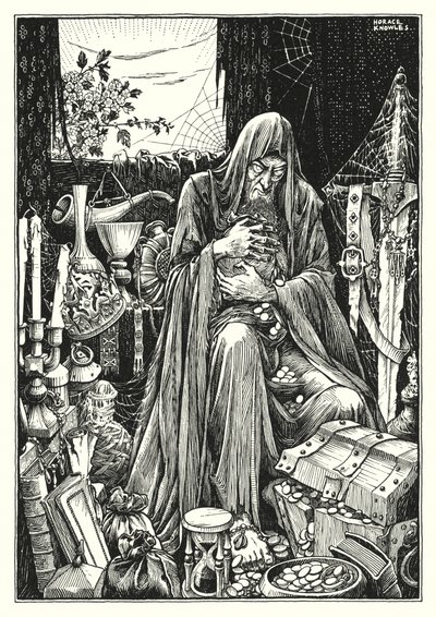 Ilustrace ke Kázání na hoře (rytina) od Horace J. Knowles