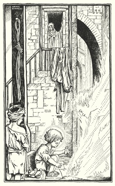 V Nazaretu (litografie) od Horace J. Knowles