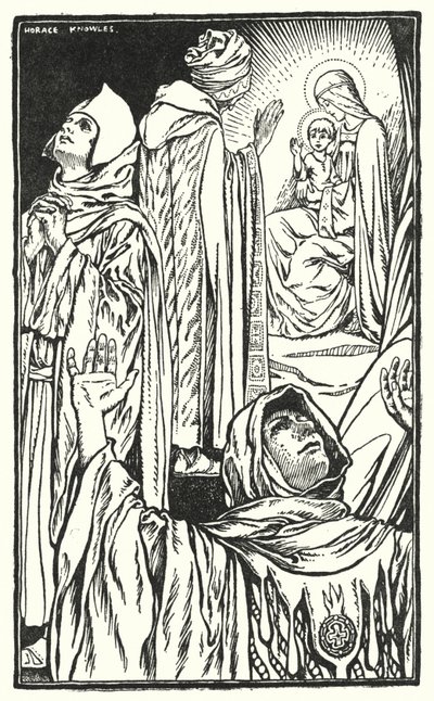 Studna mudrců (litografie) od Horace J. Knowles