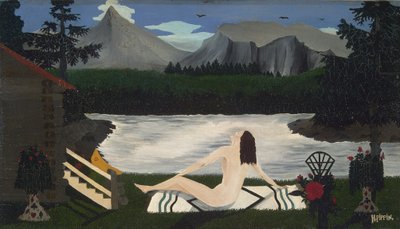 Lady of the Lake, cca 1936-39 (olej na plátně) od Horace Pippin