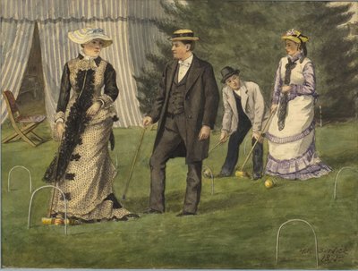 Kroketová hra, 1875. od Horace Robbin Burdick