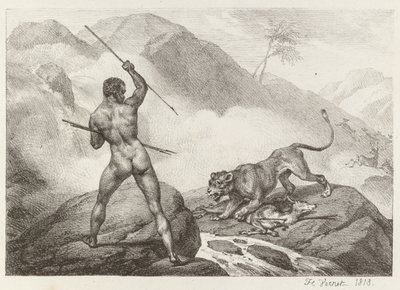 Africký lovec Africký lovec, 1818. od Emile Jean Horace Vernet