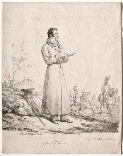 Antoine Charles Horace Vernet, zvaný Carle. od Emile Jean Horace Vernet