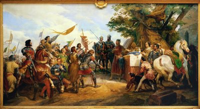 Bitva u Bouvines od Horace Vernet