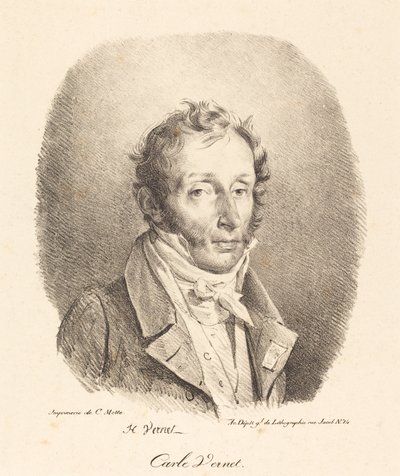 Busta Carle Verneta od Emile Jean Horace Vernet