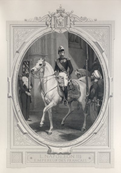 Jezdecký portrét Napoleona 3 od Horace Vernet