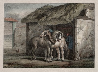 Farmářský kůň od Emile Jean Horace Vernet