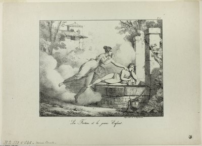 Fortune a malé dítě od Emile Jean Horace Vernet