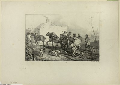 Lovci od Emile Jean Horace Vernet