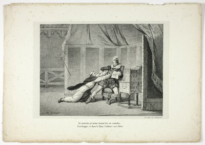 Současně příšera vytáhne šavli... od Horace Vernet