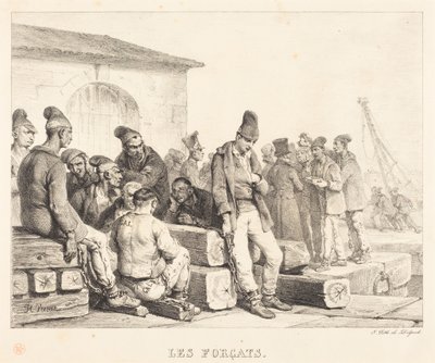 Les Forçats (Vězni) od Horace Vernet