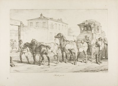 Poštovní vůz od Emile Jean Horace Vernet