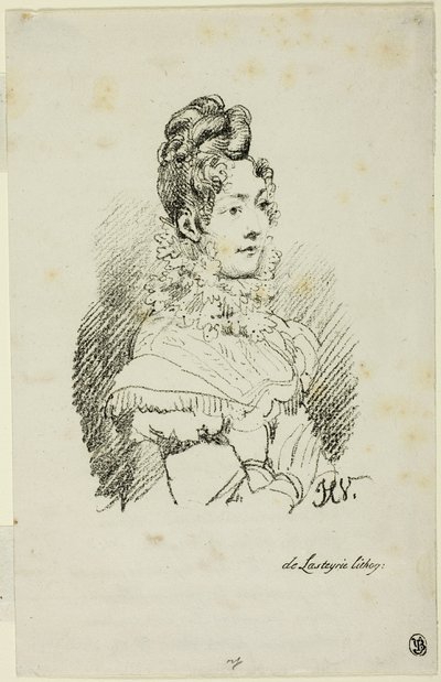 Portrét Madame Perregaux od Emile Jean Horace Vernet