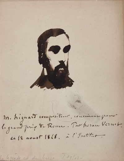 Portrét skladatele Aristida Hignarda 1822-1898, 1848. od Emile Jean Horace Vernet