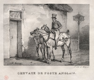 Poštovní koně, 1823. od Emile Jean Horace Vernet