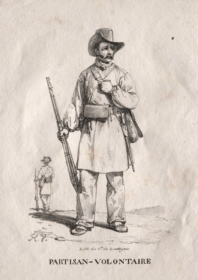 Dobrovolný partyzán, 1822. od Emile Jean Horace Vernet