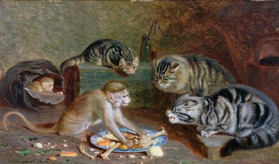 Monopoly (olej na panelu) od Horatio Henry Couldery