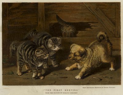 První setkání (chromolitho) od Horatio Henry Couldery