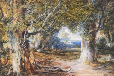 V lese (akvarel) od Horatio McCulloch