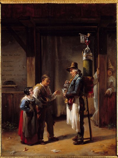Obchodník s Coco. Obraz Hortense Lecot (1809-1868) od Hortense Lecot