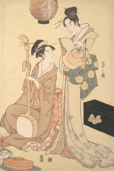 Dvě Gejši, ca. 1792. od Hosoda Eishi
