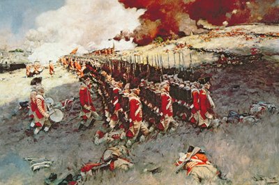 Bitva o Bunker Hill od Howard (after) Pyle