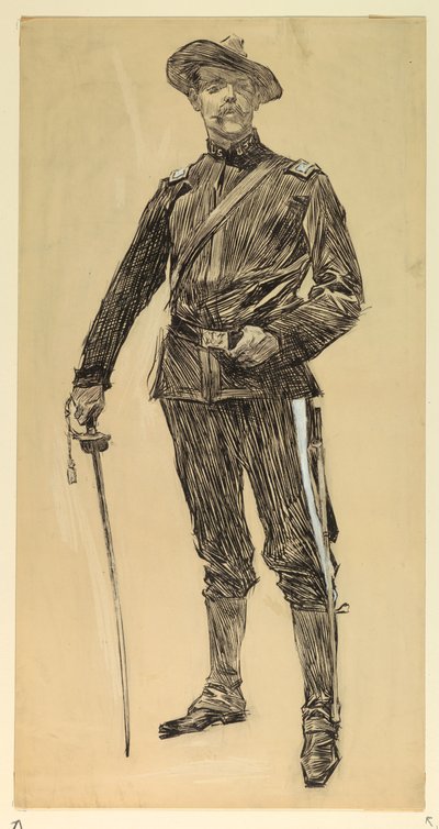 Americký důstojník (Španělsko-americká válka) od Howard Chandler Christy