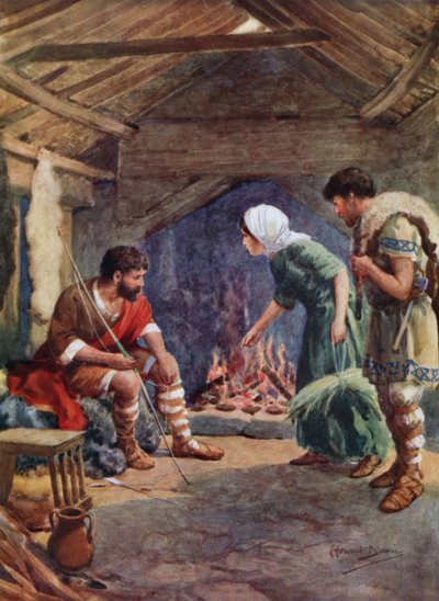 Alfréd Veliký v Chatě čistého stáda (barva lito) od Howard Davie