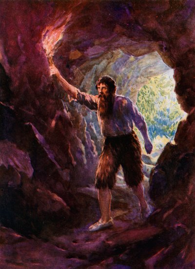 Ilustrace pro Robinsona Crusoe od Howard Davie