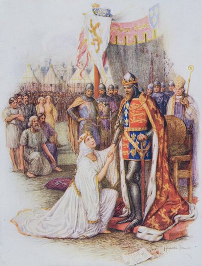 Queen Philippa Pleading for the Citizens of Calais, ilustrace z 