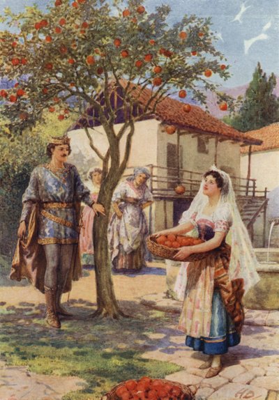 "Ovoce spadlo samo do koše" z "The Fairy Kittens" (barva litho) od Howard Davie