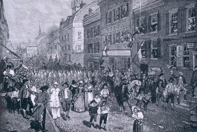 Karneval ve Philadelphii, ilustrace z 