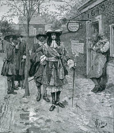 Guvernér Andros and the Boston People, vyrytý A. Whitney, z Harper