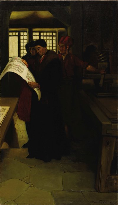 Gutenberg v tisku, 1902. od Howard Pyle