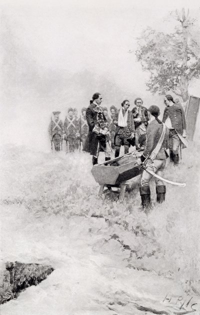The Burial of Braddock, ilustrace z 