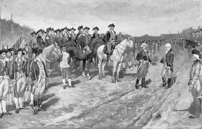 The Surrender of Cornwallis at Yorktown, ilustrace z 