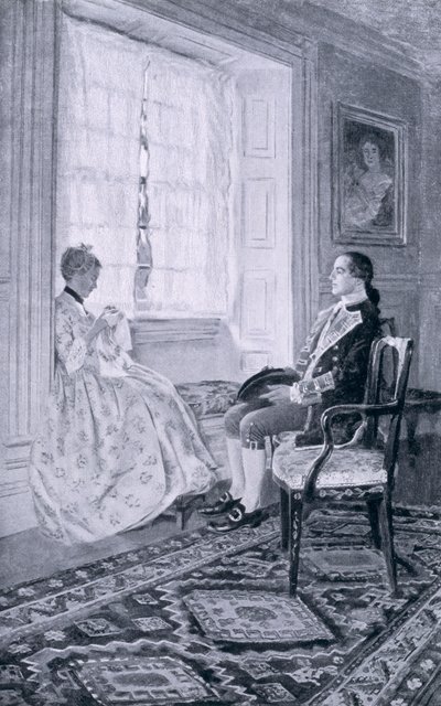 Washington a Mary Philipse, ilustrace z 