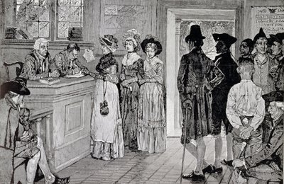 Ženy u voleb v New Jersey, ilustrace z 