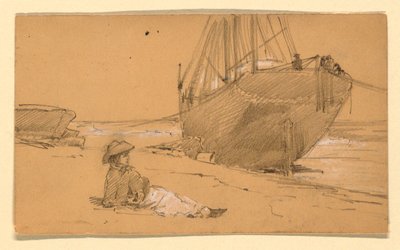 Kresba, Na pobřeží, 1884 od Howard Russell Butler