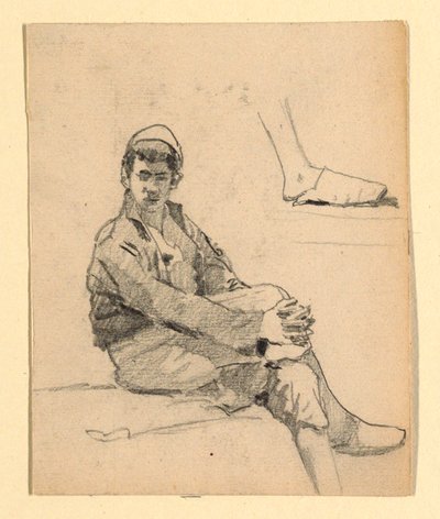 Avers: Sedící mladý Maur (?) od Howard Russell Butler