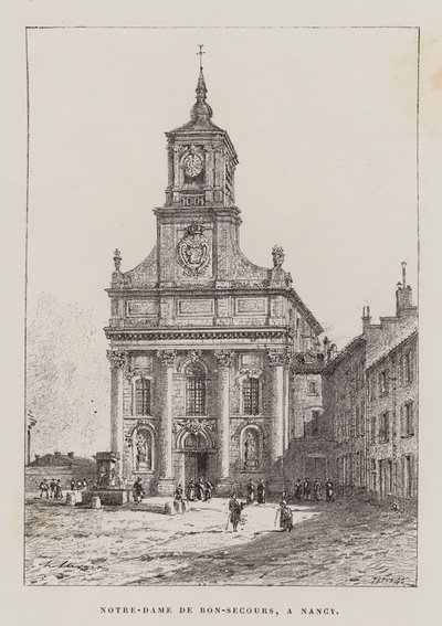 Notre-Dame De Bon-Secours, Nancy (rytina) od Hubert Clerget