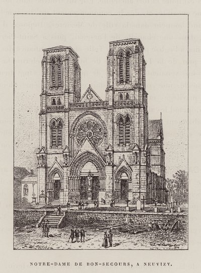 Notre-Dame De Bon-Secours, A Neuvizy (rytina) od Hubert Clerget