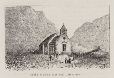 Notre-Dame De Claviers, A Moussages (rytina) od Hubert Clerget