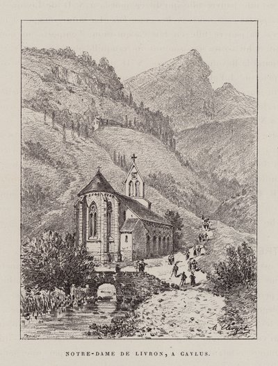 Notre-Dame De Livron, A Caylus (rytina) od Hubert Clerget