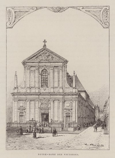 Notre-Dame Des Victoires (rytina) od Hubert Clerget