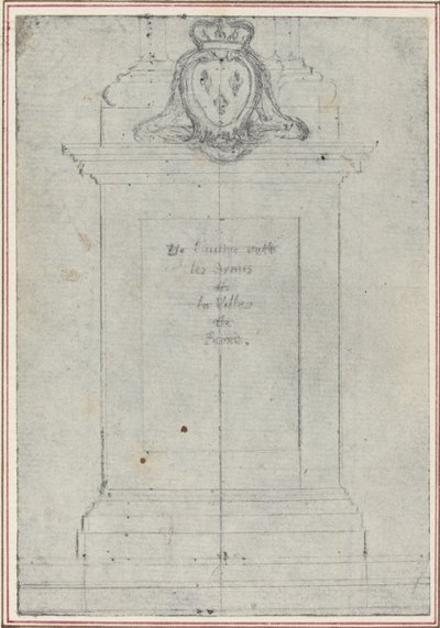 Sokl překonaný pažemi francouzského krále od Hubert Francois Gravelot